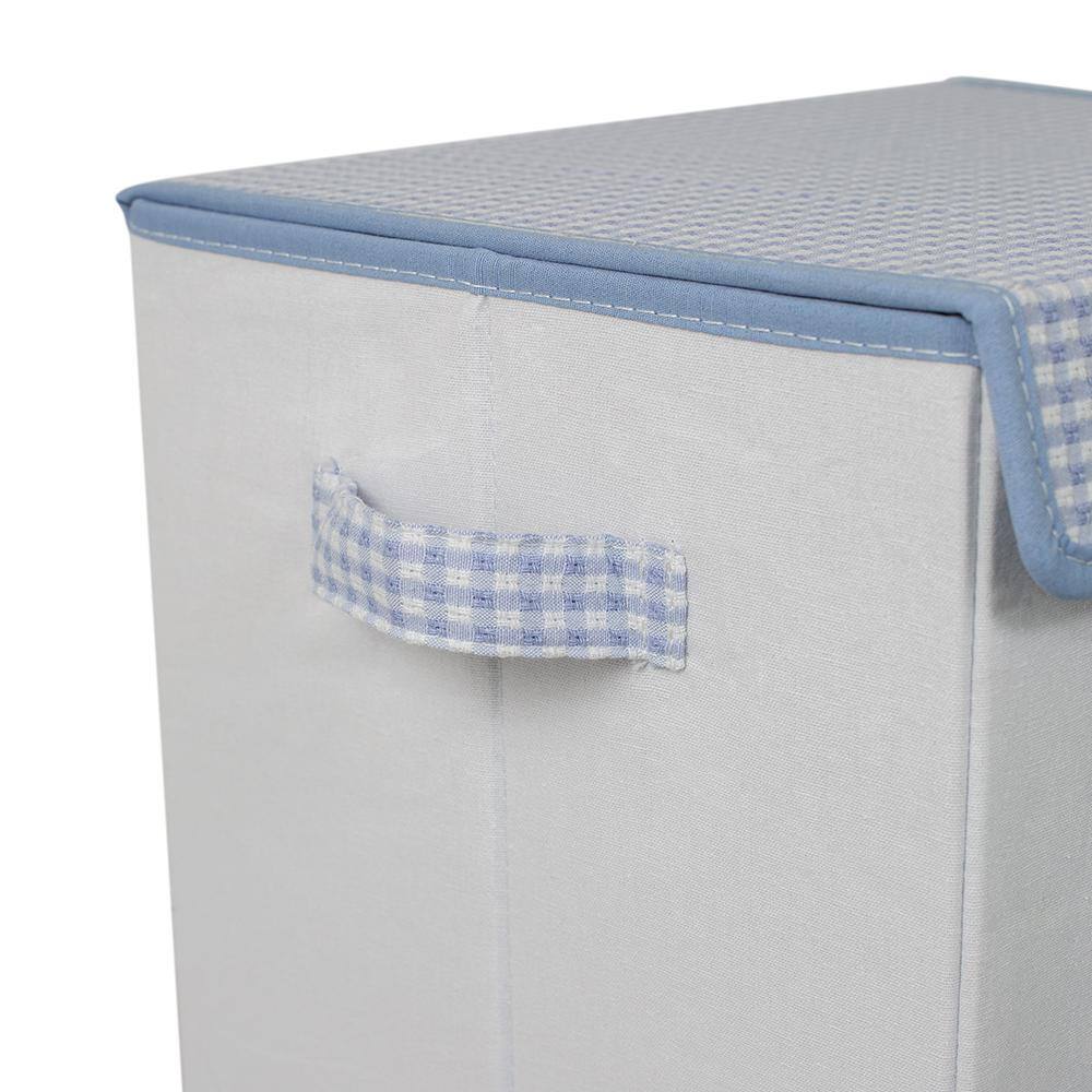 BirdRock Home Blue Baby Clothes Hamper with Lid