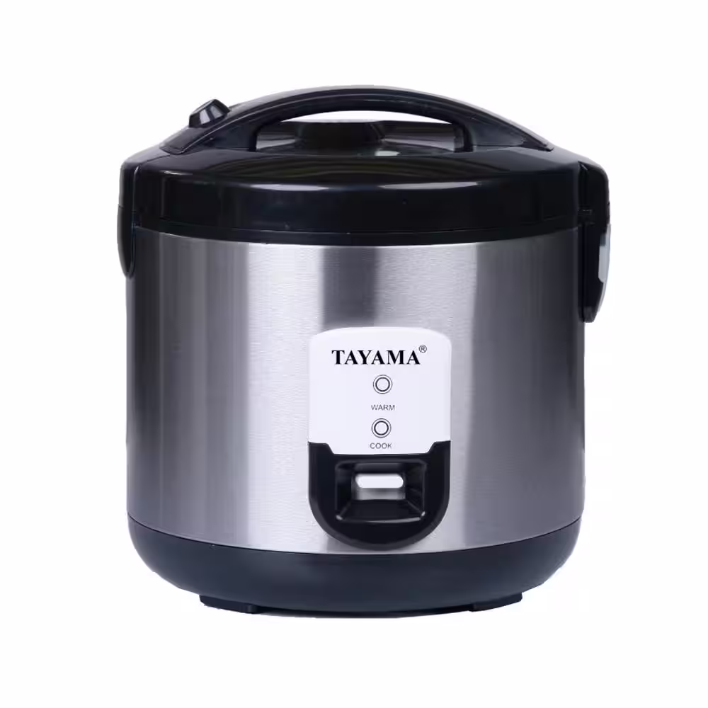 Tayama 20-Cup Rice Cooker with Food Steamer and Stainless Steel Inner Pot