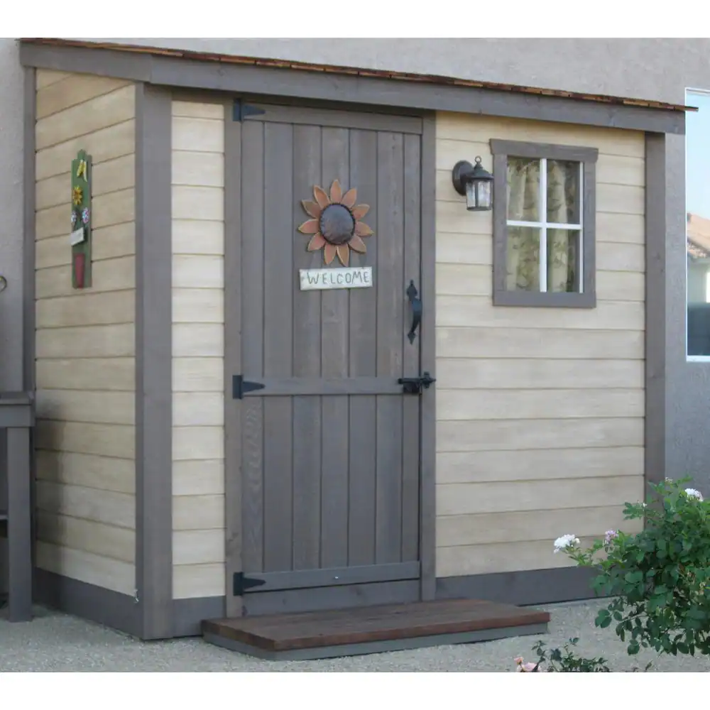 Outdoor Living Today Spacesaver 8 ft. x 4 ft. Western Red Cedar Single Door Shed