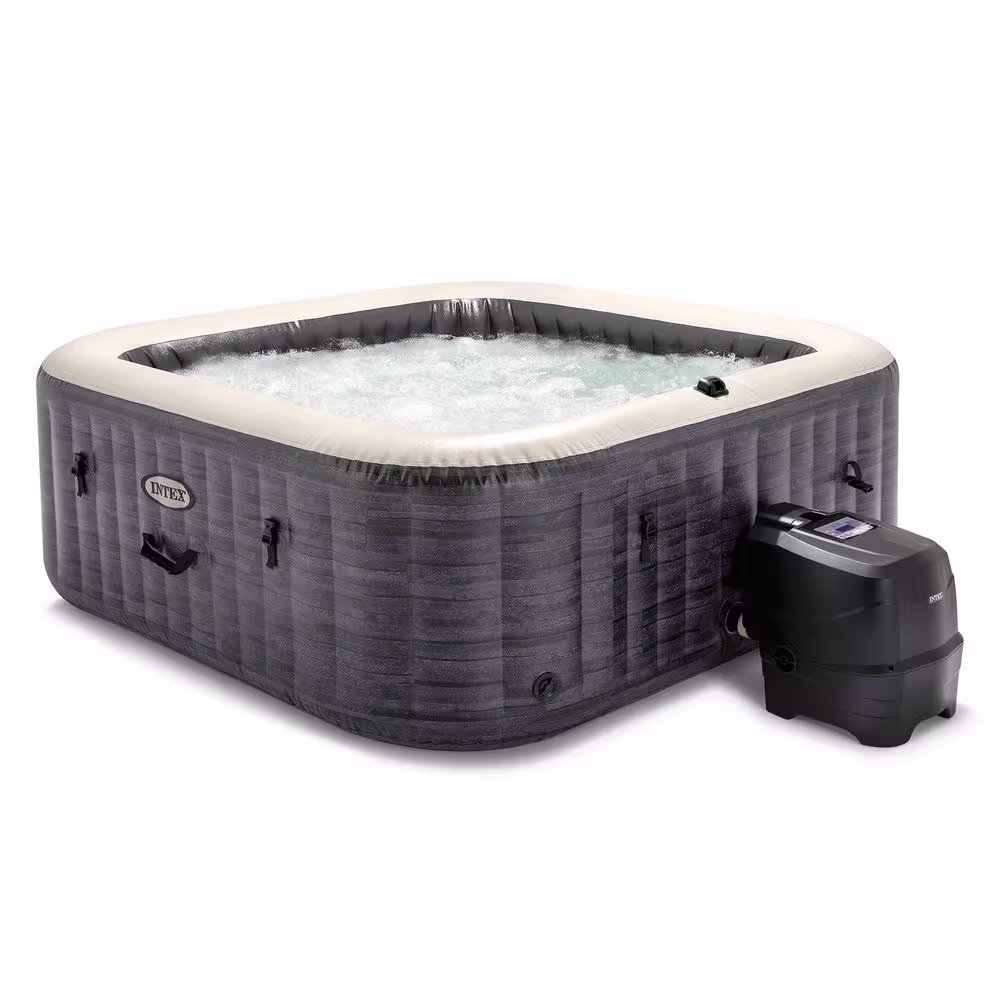 None PureSpa Plus 6-Person Inflatable Hot Tub Spa, Maintenance Kit, and Removable Seat (2 Pack)