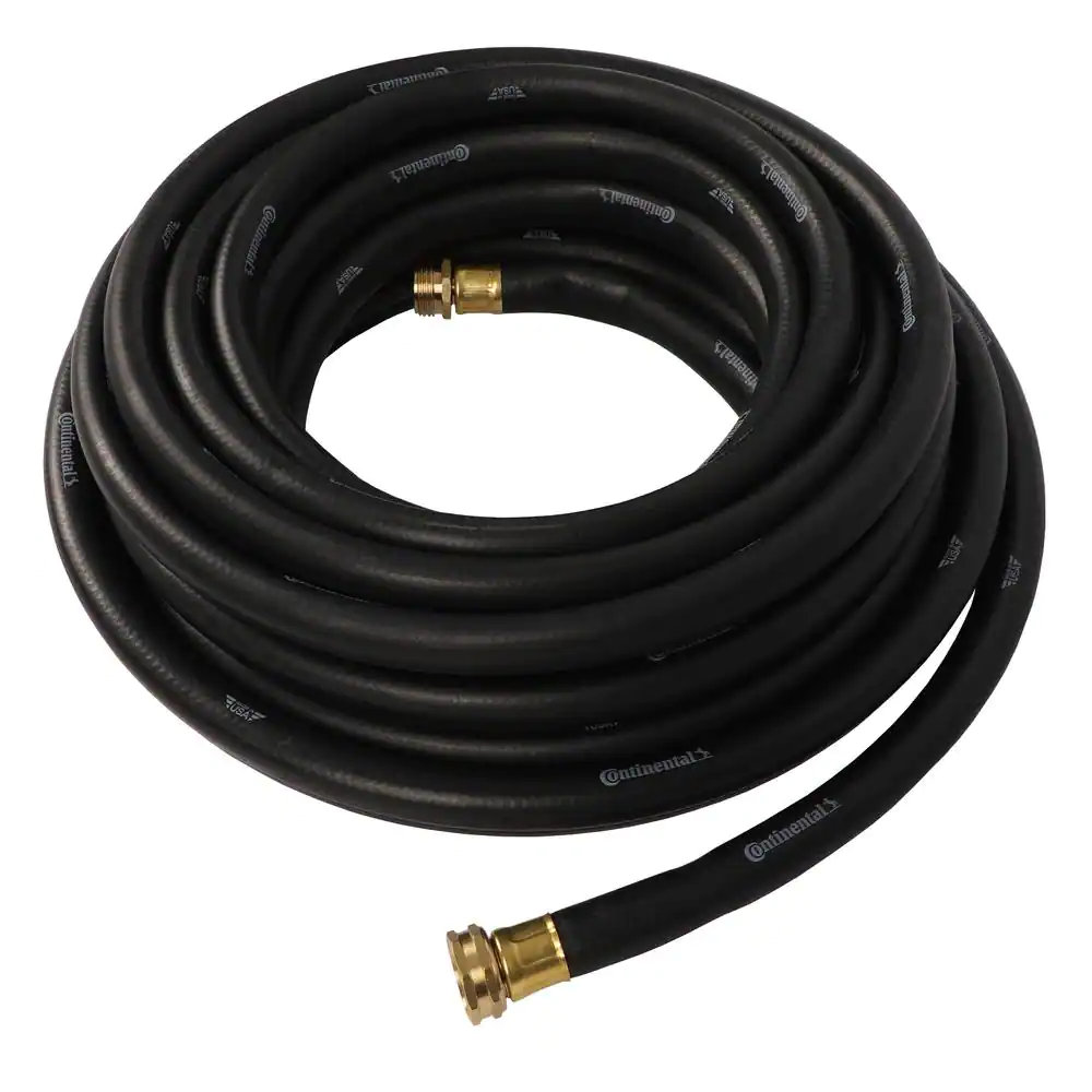 Continental Premium 5/8 in. Dia x 50 ft. Commercial Grade Rubber Black Water Hose