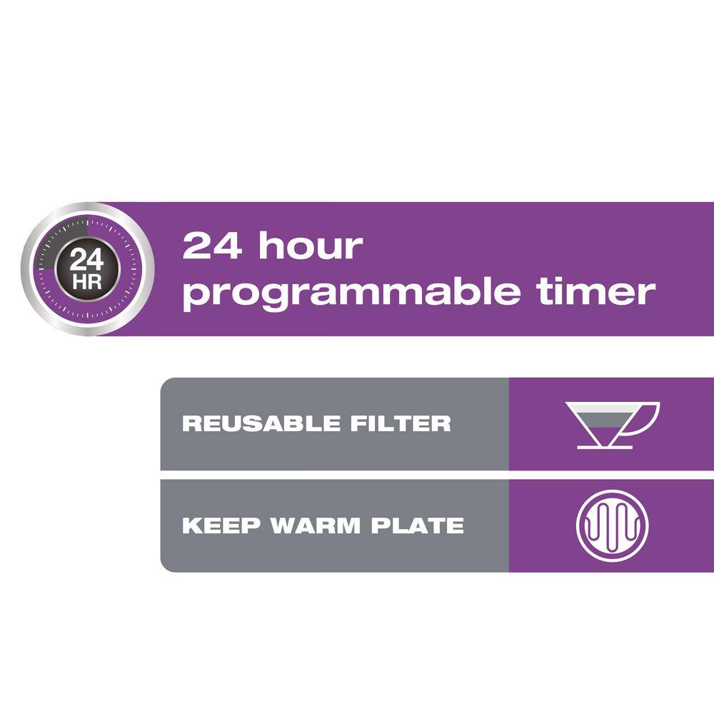 Salton Jumbo Java 14 Cup White Coffee Maker