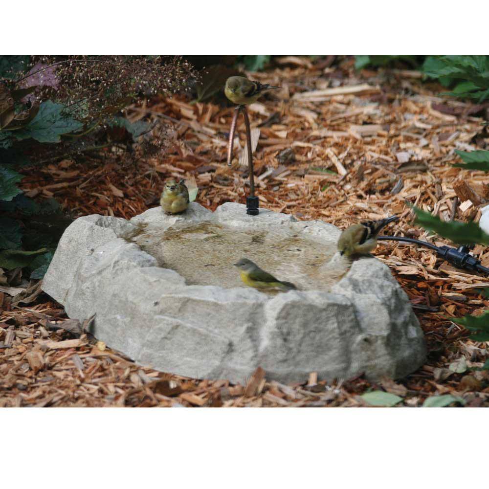BIRDS choice Rocky Mountain Ground Level Bird Bath with Dripper Tube