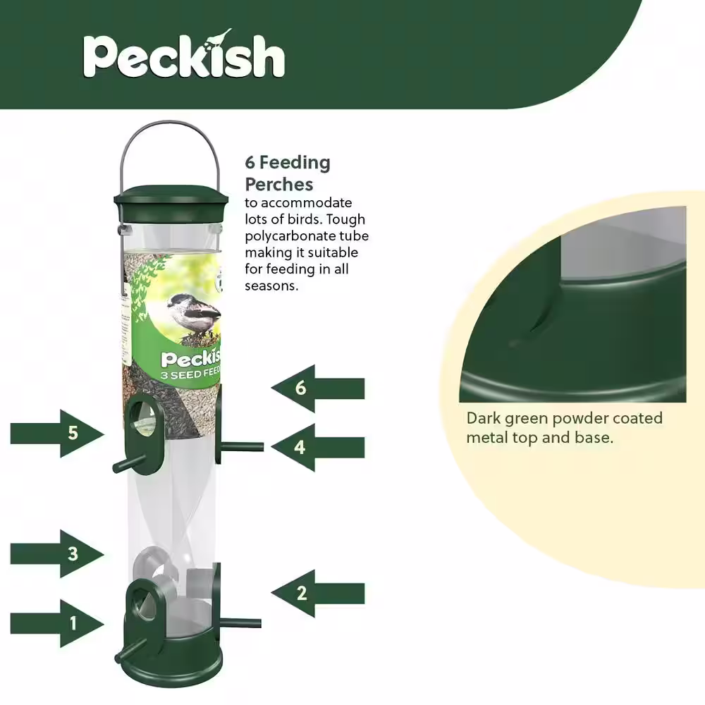 None All Weather 3 Seed Twist Feeder