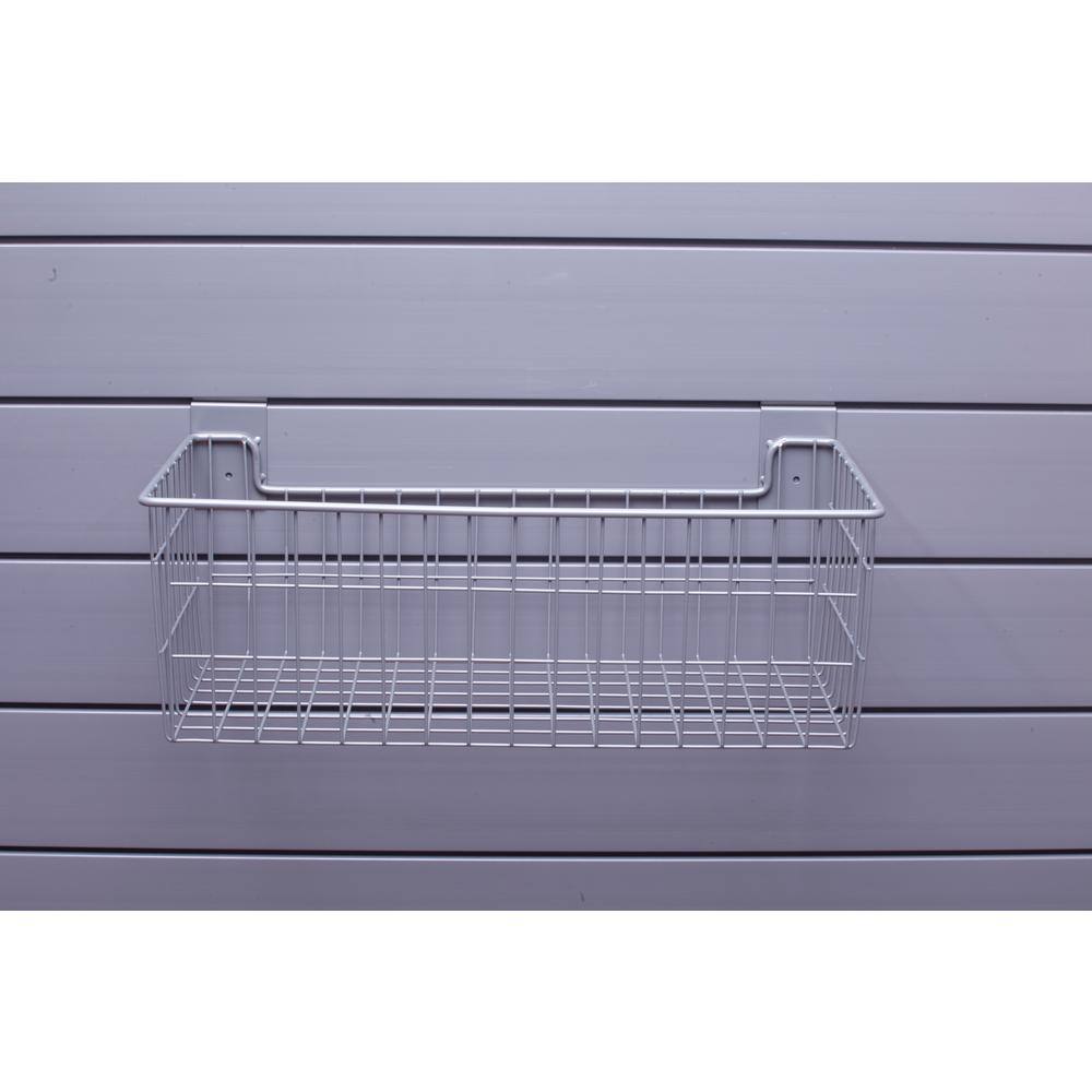 CROWNWALL 24 in. L x 12 in. W Slatwall Deep Wire Basket (2-Pack)