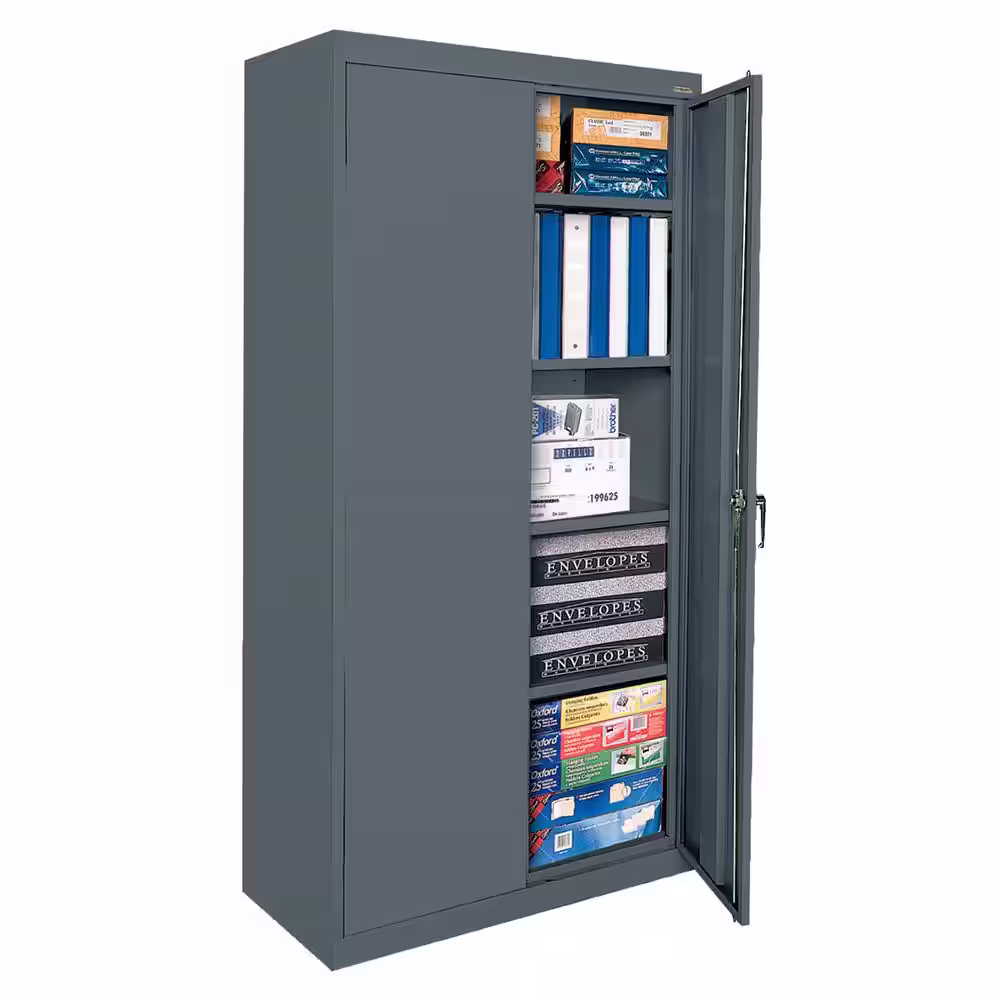 Sandusky Classic Series ( 36 in. W x 72 in. H x 24 in. D ) Steel Garage Freestanding Cabinet in Charcoal