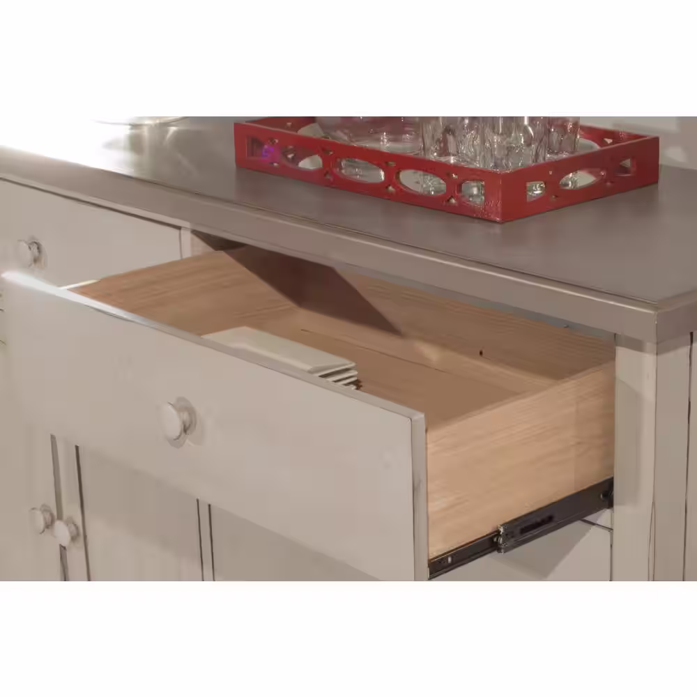Hillsdale Furniture Clarion Sea White Server