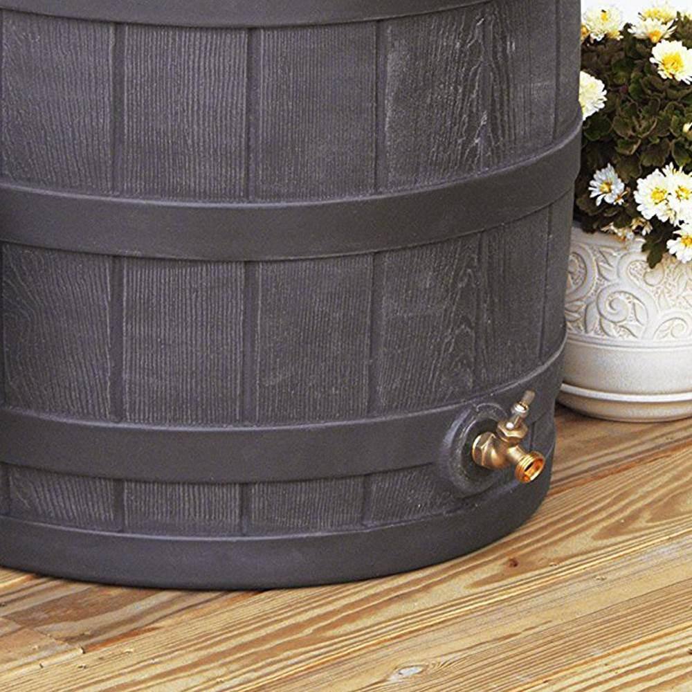 Good Ideas Rain Wizard 50 Gal. Plastic Rain Barrel with Brass Spigot (4-Pack)