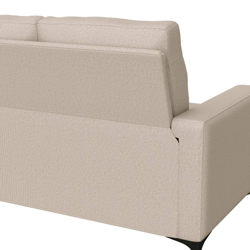 Hillsdale Furniture Matthew 76 in. Square Arm Polyester Modern Rectangle Sofa Beige