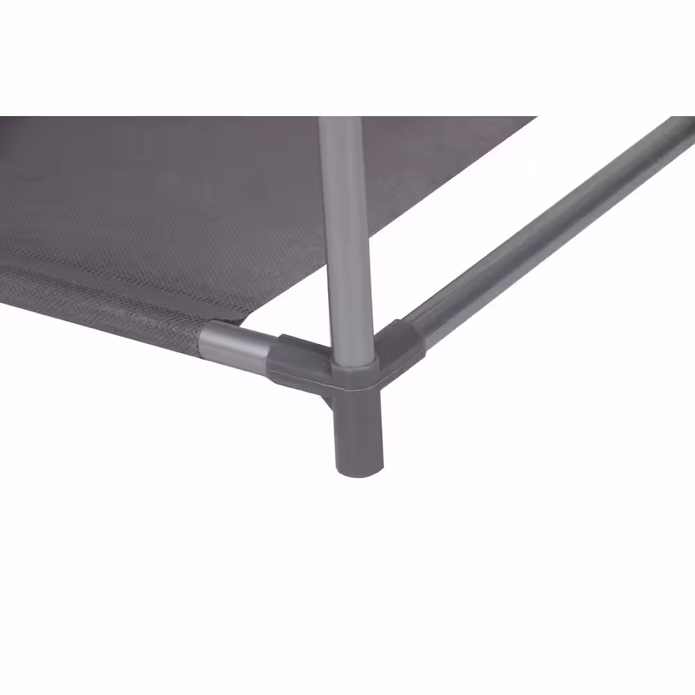 Home Basics 24 H 12-Pair 4-Tier Gray Plastic Shoe Rack