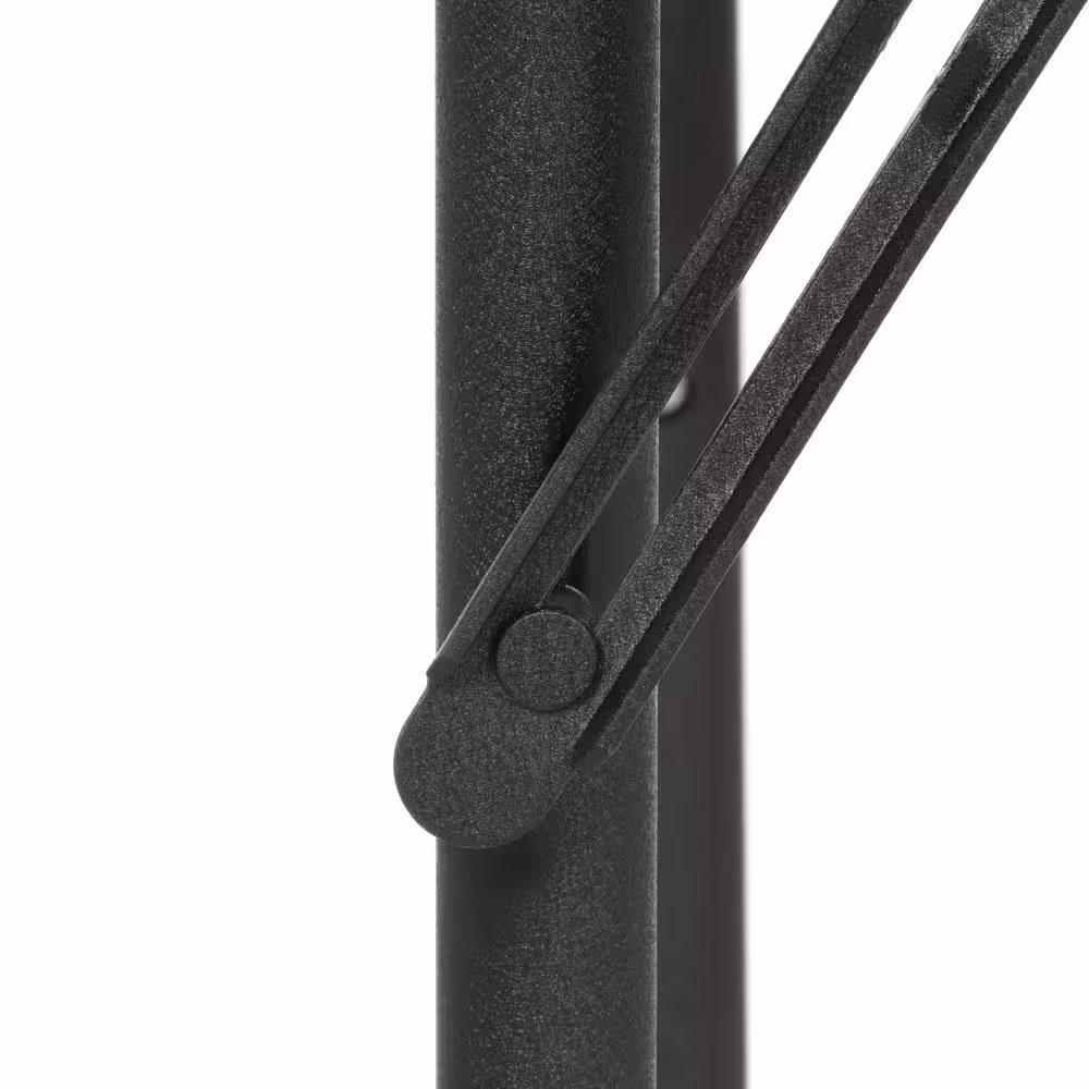 Cosco 48 in. Black Plastic Portable Adjustable Height Folding High Top Table