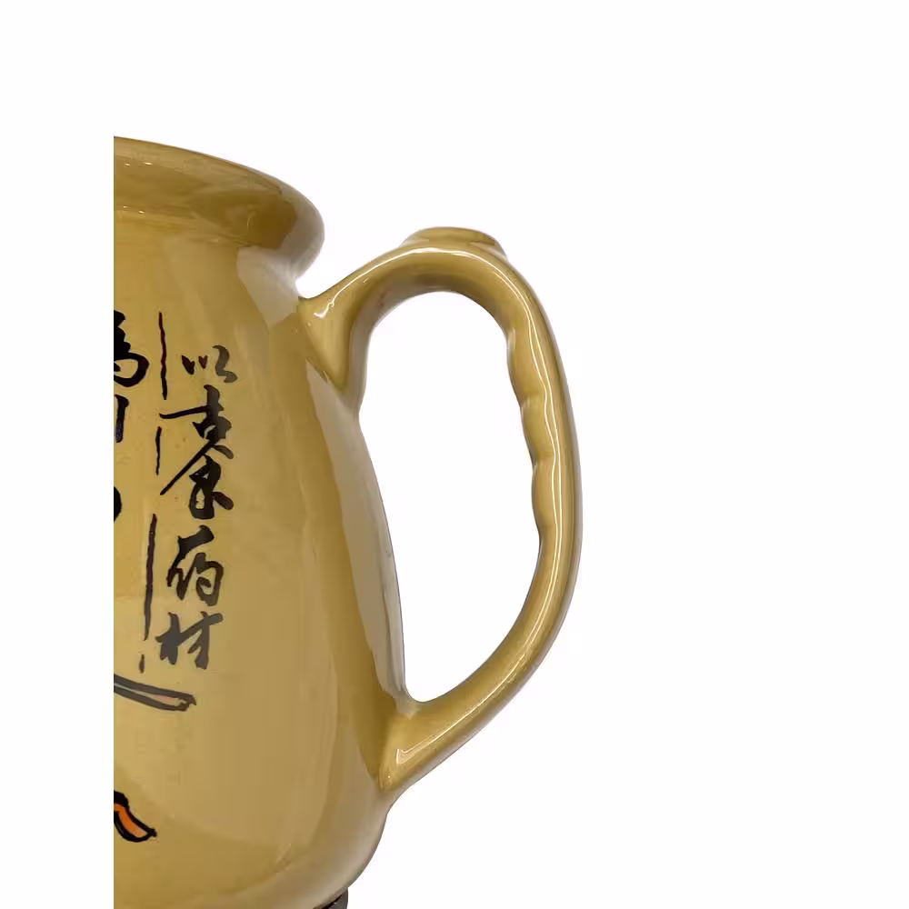 SPT 14.3-Cup Brown Ceramic Electric Kettle with Herb Cooking and Keep Warm Setting