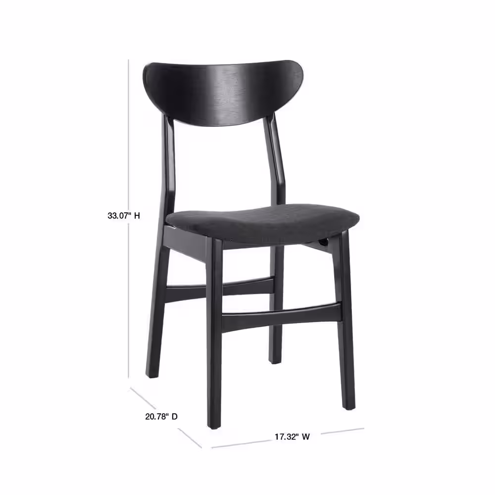 SAFAVIEH Lucca Black Dining Chair