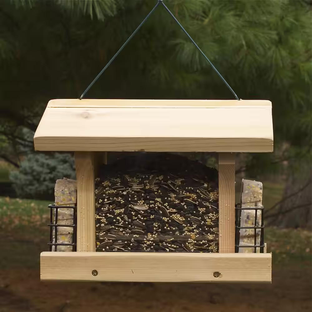 Woodlink Wild Bird Large Ranch Combo Seed and Suet Bird Feeder (4-Ports)