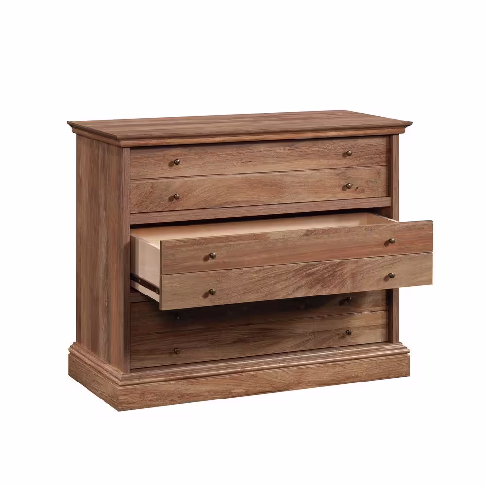 SAUDER Barrister Lane 3-Drawer Sindoori Mango Chest of Drawers 29.37 in. 36.457 in. x 16.693 in.