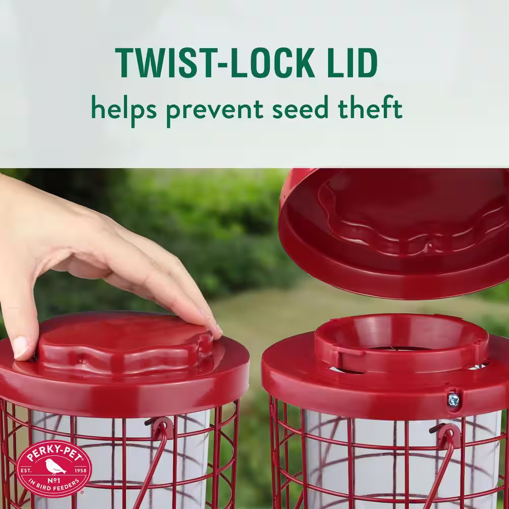 Perky-Pet Easy Feeder SquirrelÂ Resistant Metal WildÂ Â Bird Feeder - 4 lb. Capacity