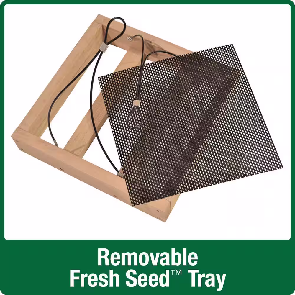 Nature's Way Bird Products Cedar Tray Wild Bird Feeder