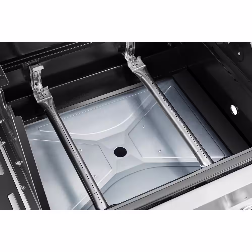 Dyna-Glo Premier 2-Burner Propane Gas Grill in Stainless Steel with Built-In Thermometer