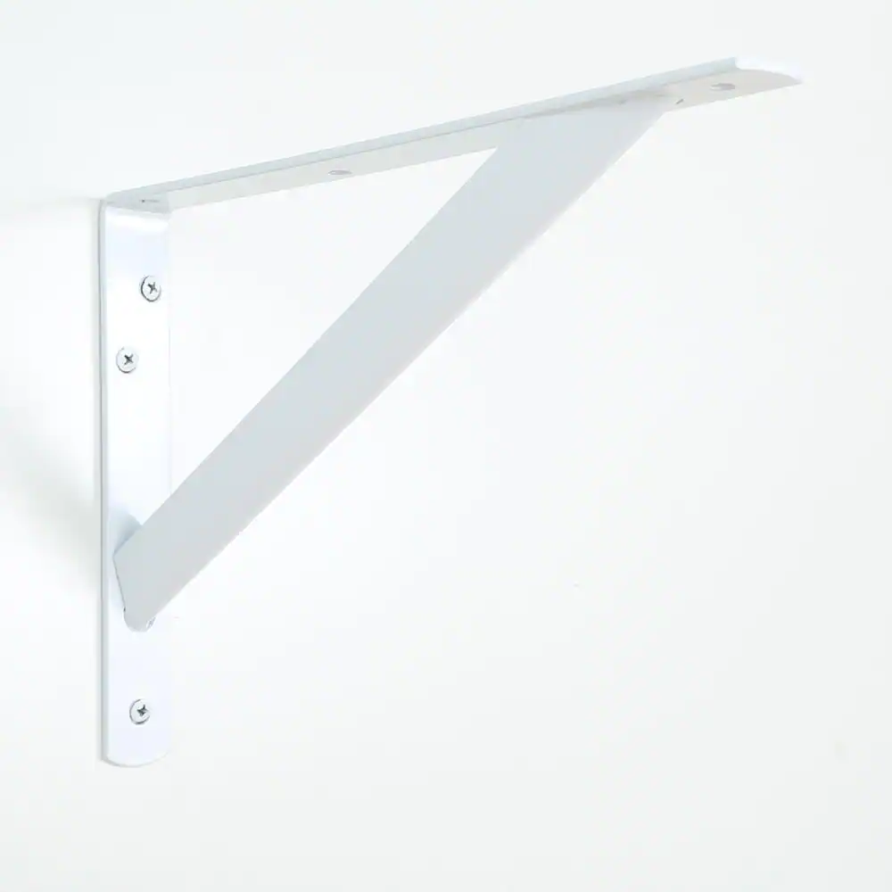 Everbilt 8 in. x 11.25 in. x 1.05 in. Heavy Duty White Shelf Bracket