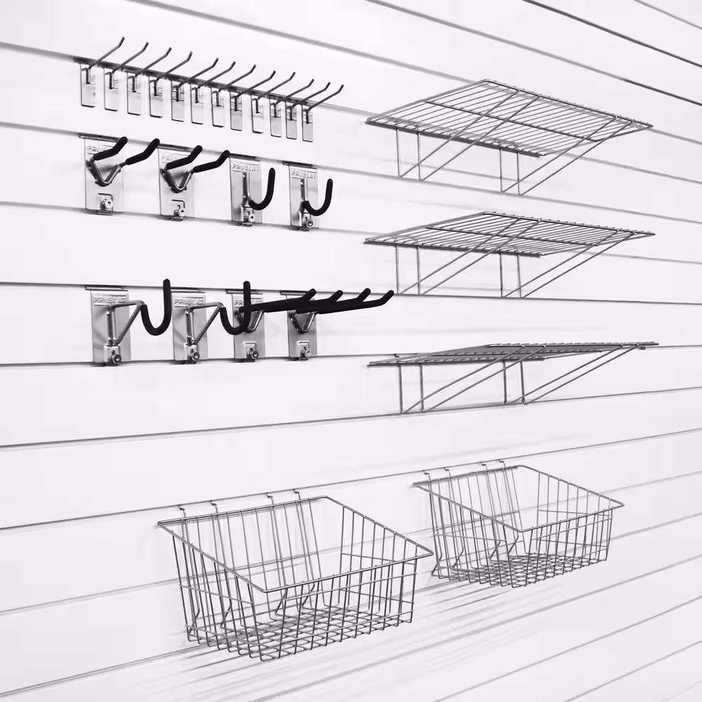 Proslat Slatwall Ultimate Hook and Basket Bundle Kit (25-Piece)
