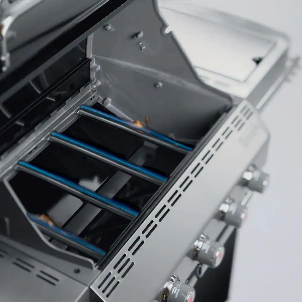 Weber Summit S-470 4-Burner Propane Gas Grill in Stainless Steel with Built-In Thermometer and Rotisserie