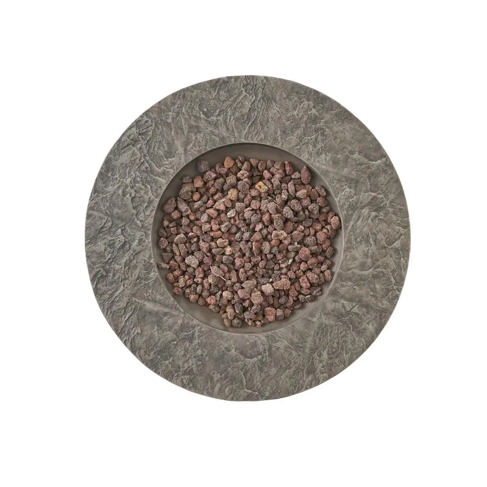 Noble House Ophelia 32 in. x 24 in. Circular MGO Propane Fire Pit