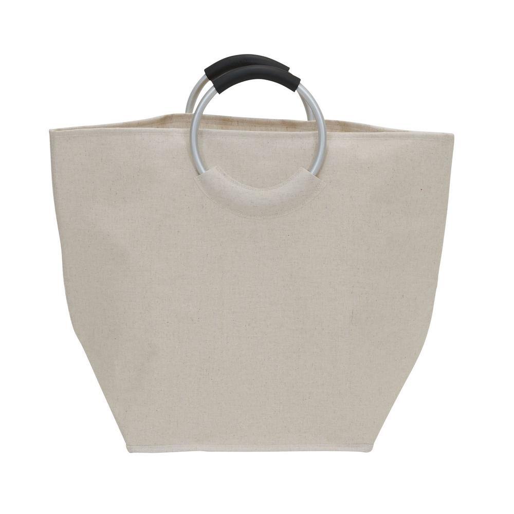 HOUSEHOLD ESSENTIALS KRUSH Tote Hamper Bag with Ring Handles