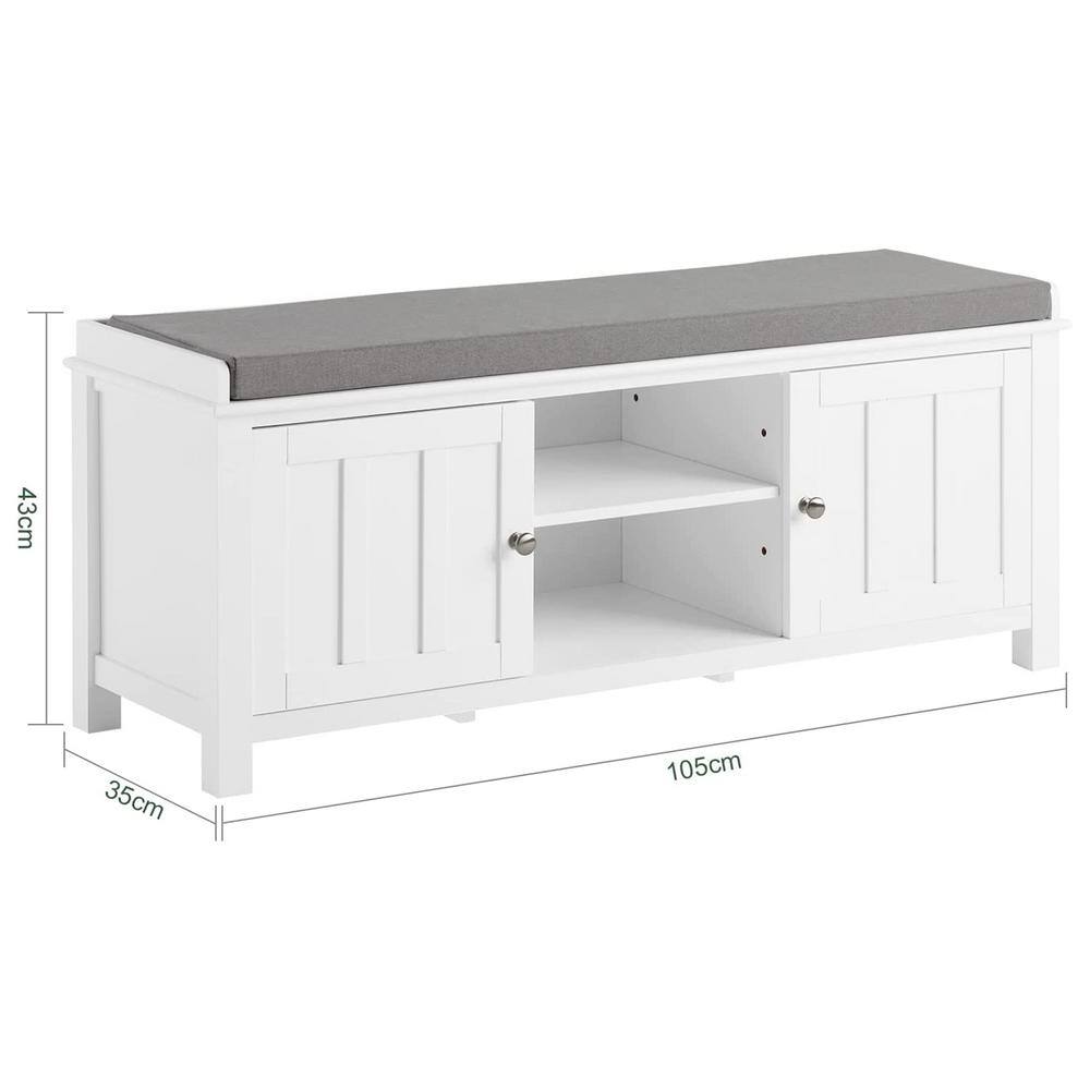 None 16.9 in. H 6-Pair White Wood Shoe Rack