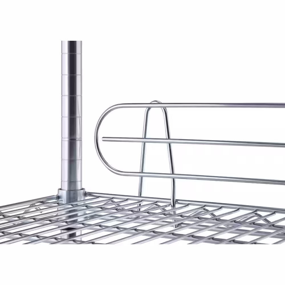 TRINITY 8-Pack Chrome 6-Tier Rolling Steel Wire Shelving Unit (48 in. W x 77 in. H x 18 in. D)