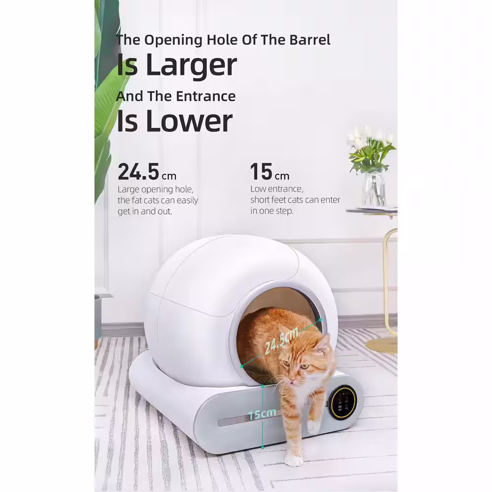 None Smart Cat Litter Box Cat Litter Box Self-Cleaning