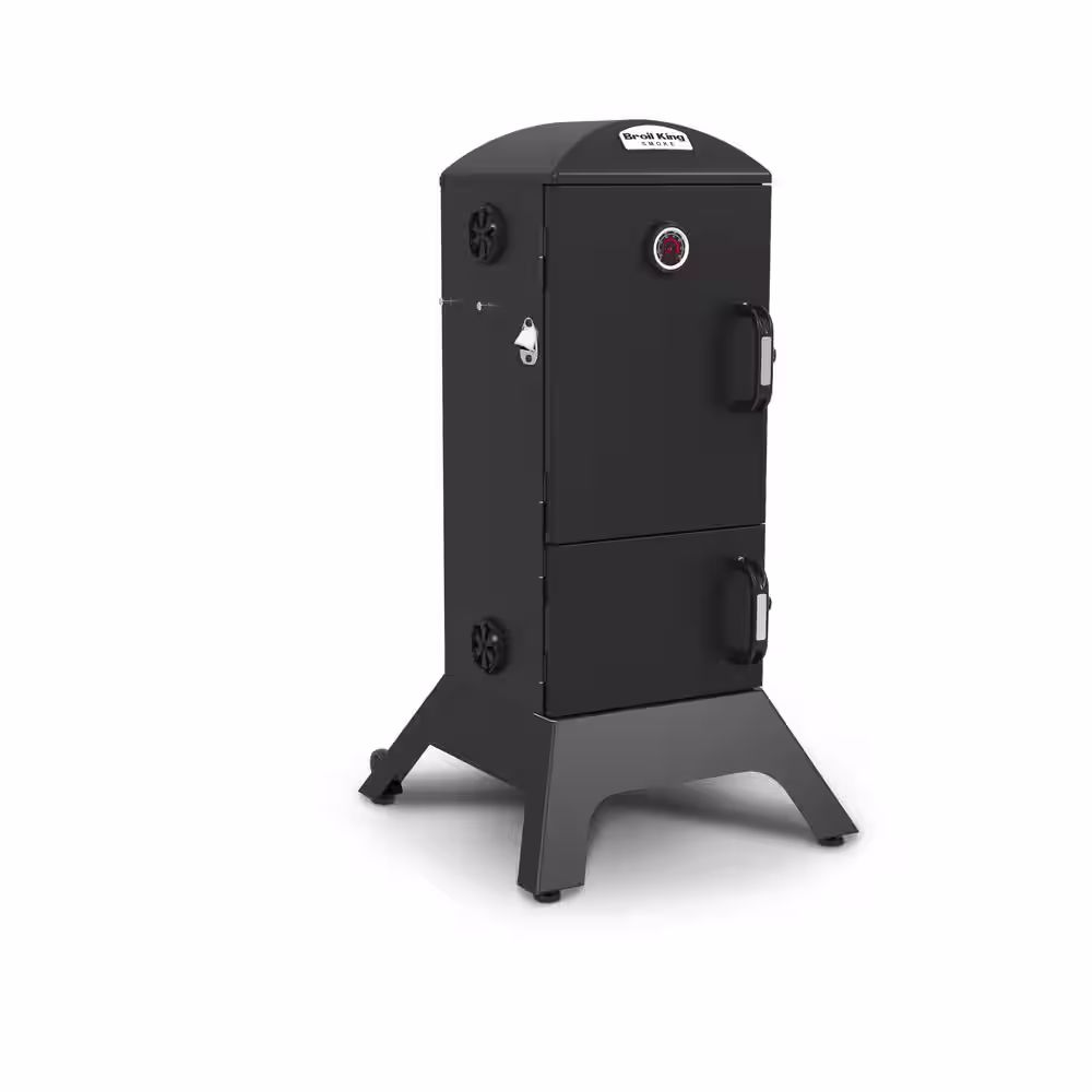 Broil King Smoke Vertical Charcoal Smoker in Black
