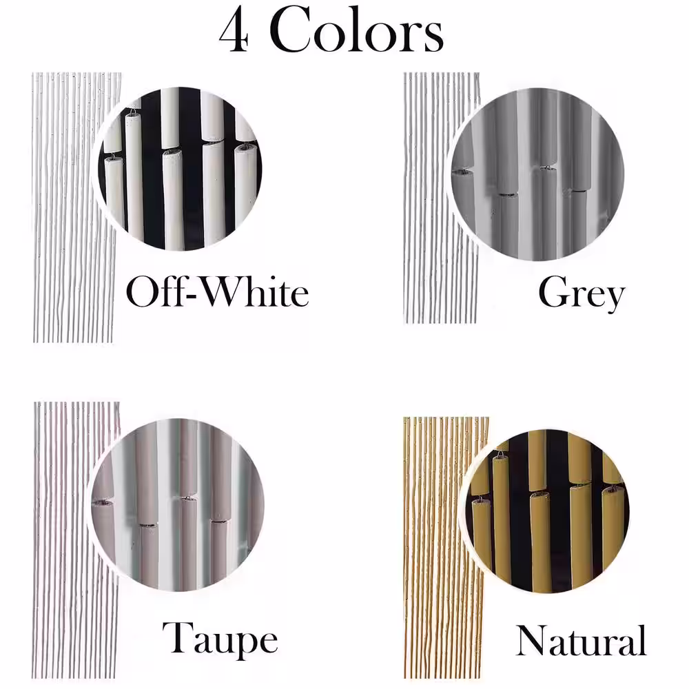 None White Solid Sheer Curtain - 35 in. W x 78 in. L