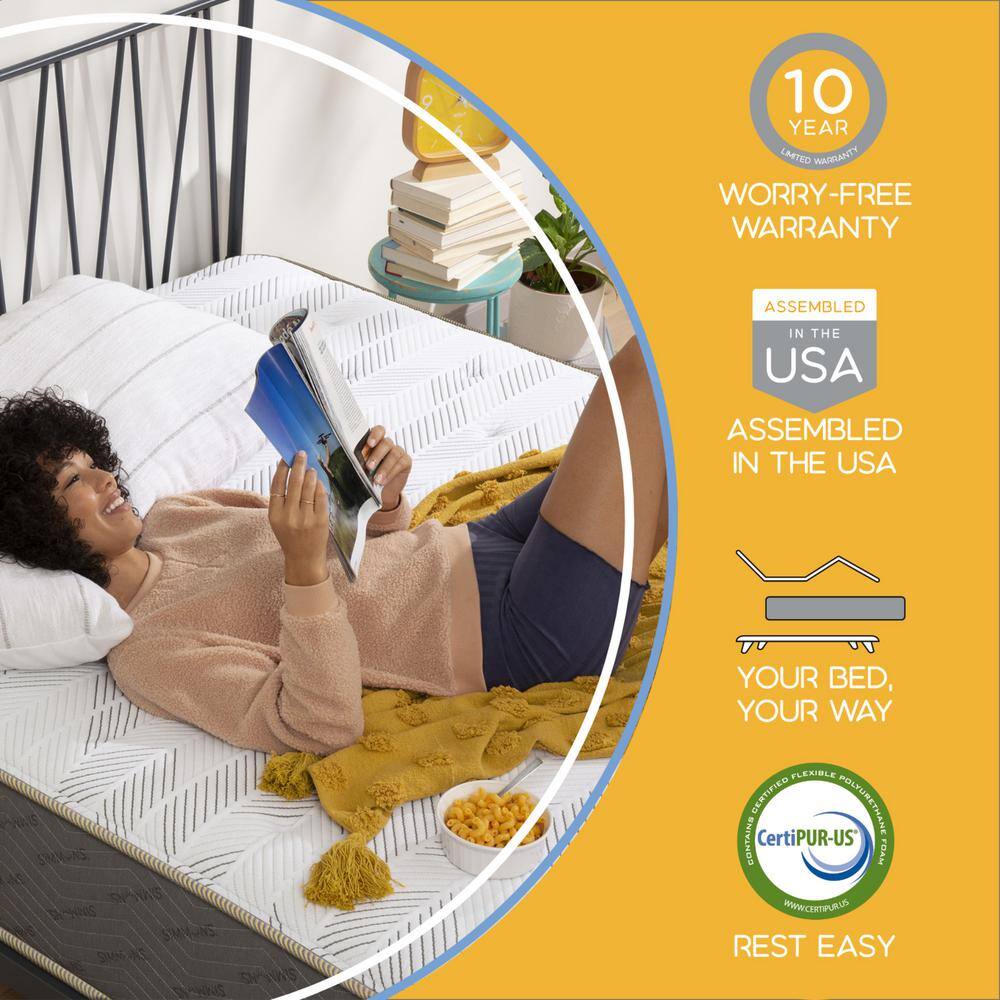 Simmons PeacefulSleep King Firm 10.5 in. Mattress