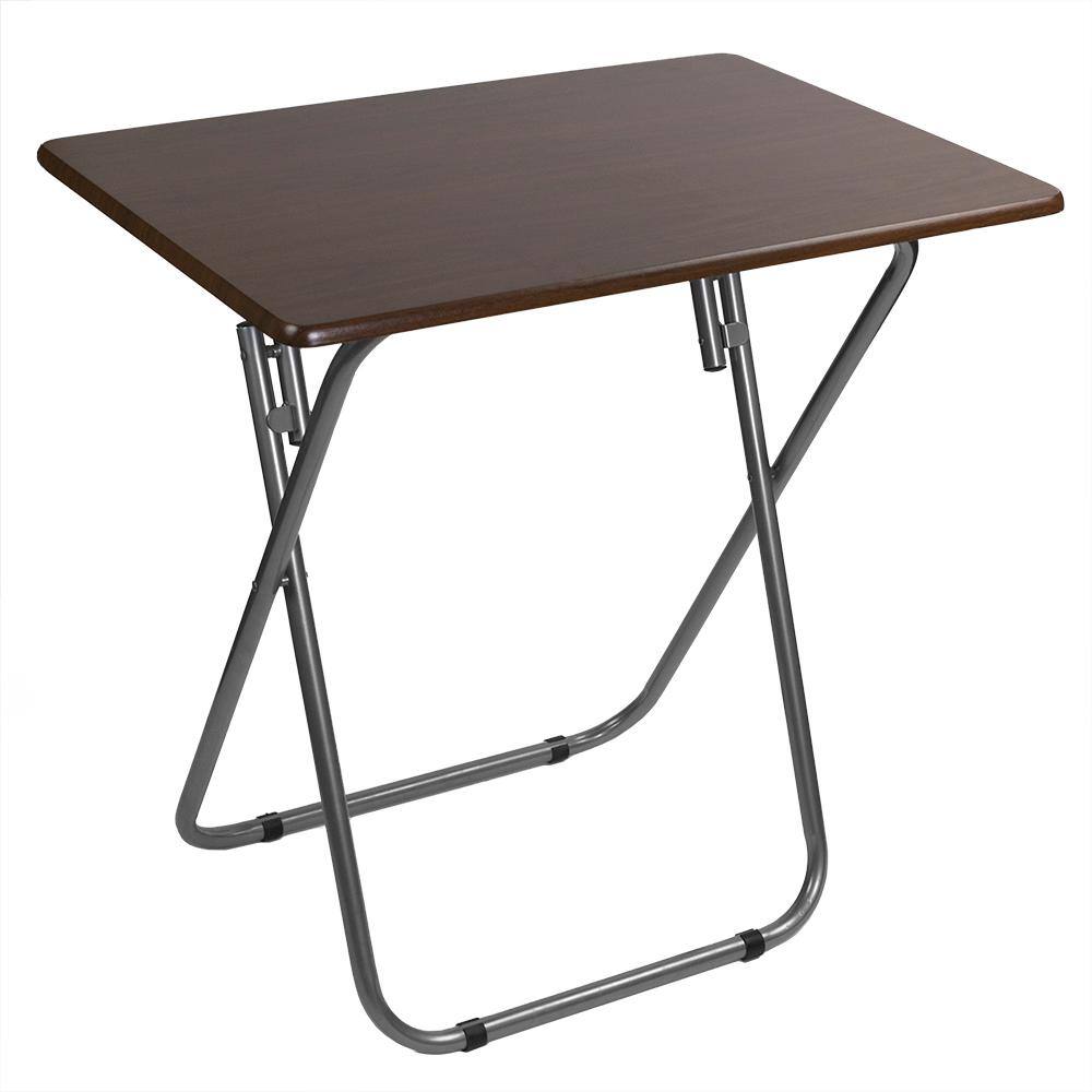 Home Basics Jumbo Multi-Purpose Foldable Table, Cherry