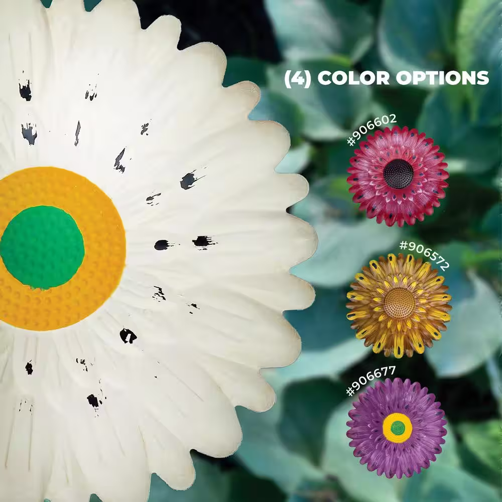 BACKYARD EXPRESSIONS PATIOÂ Â·Â HOMEÂ Â·Â GARDEN 24 in. White Metal Flower Birdbath