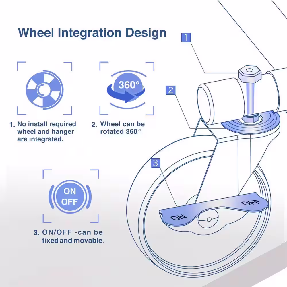 None Chrome Steel Garment Clothes Rack Adjustable 59 in. W x 63 in. H