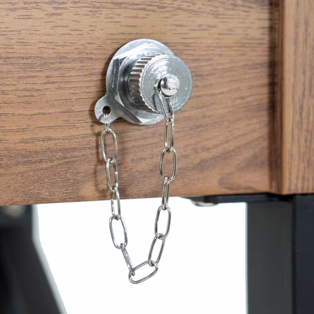 PERMASTEEL 80 qt. Oak Woodgrain Style Patio Cooler with Wicker Bottom Shelf