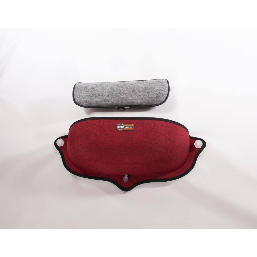 K and H Pet Products EZ Mount Small Classy Red Denier Window Bed