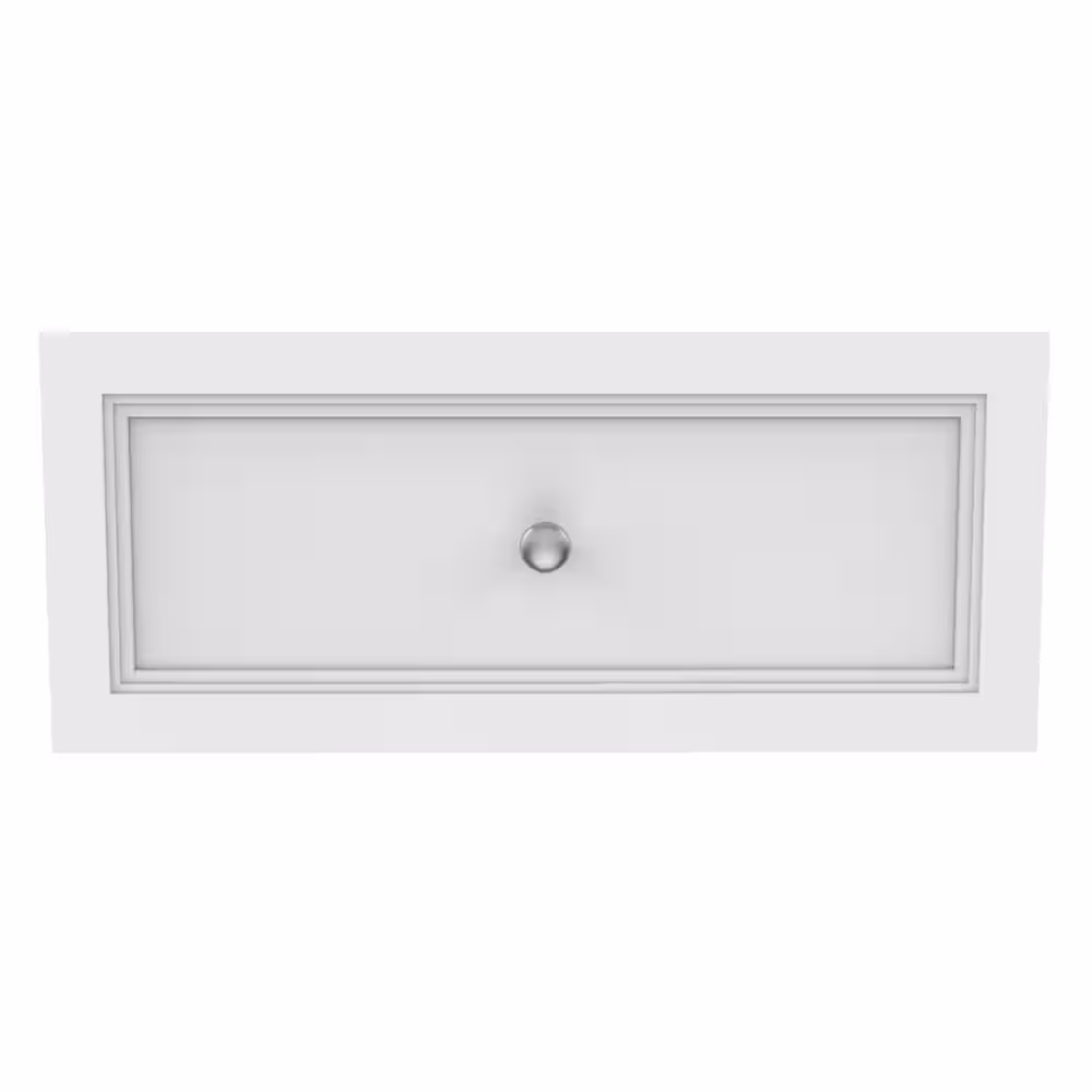 ClosetMaid Selectives 10 in. H x 23.5 in. W White Wood Drawer with Silver Handle