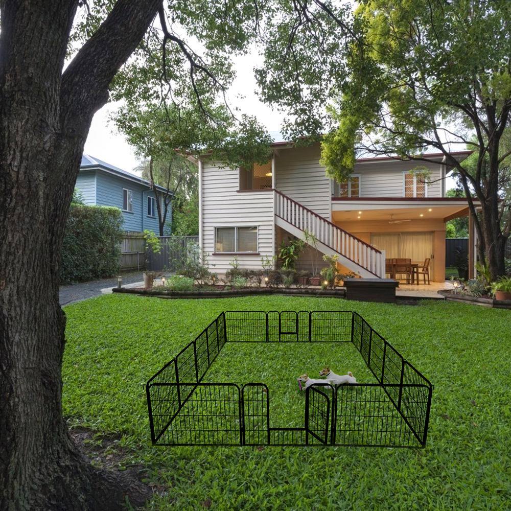 Miscool 24 in. H Lubo Portable Outdoor folding 16-Panels 0.0012-Acre Wireless Dog Fence Kit