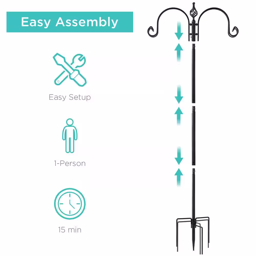 Best Choice Products Steel Suet/Block Multi-Bird Feeder Station