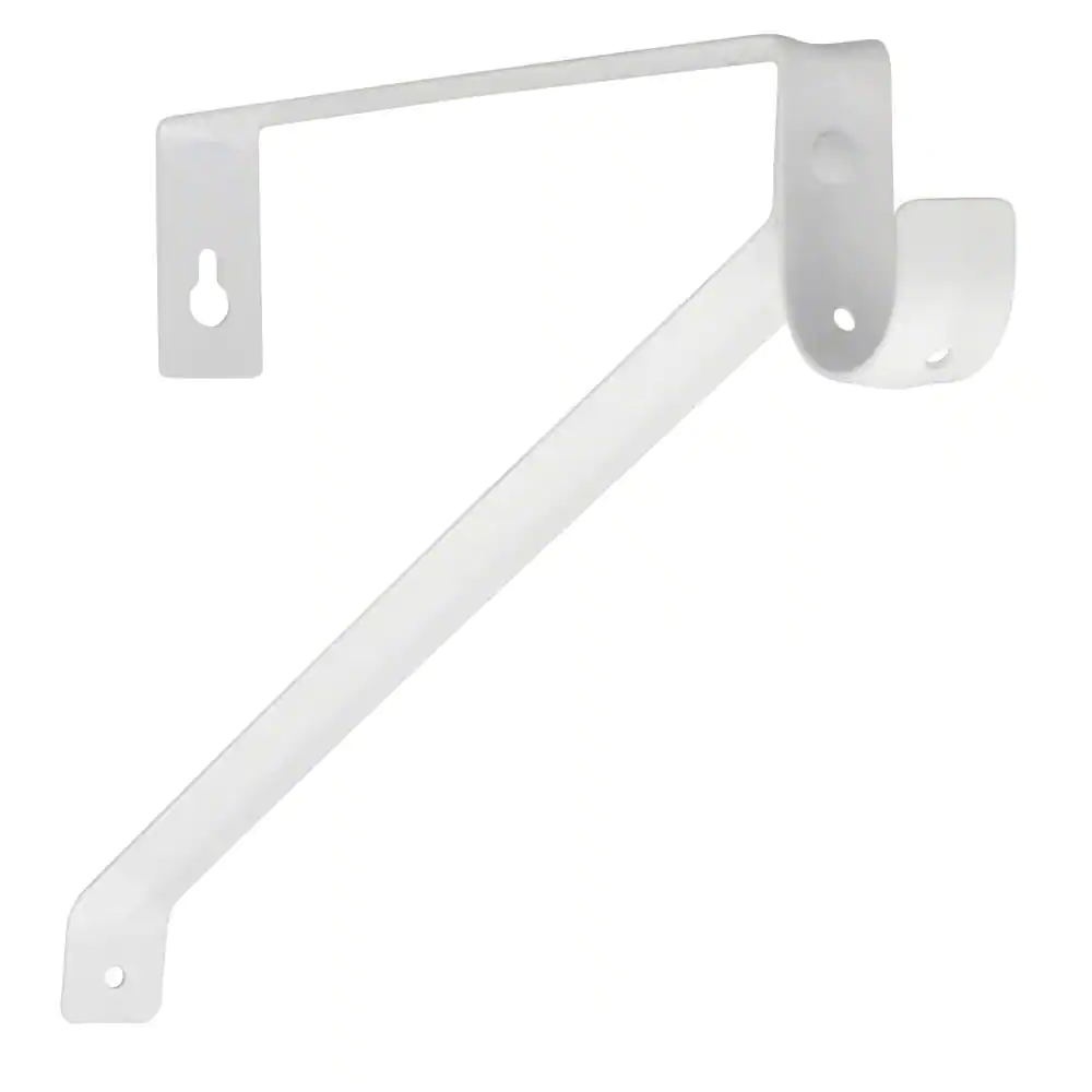 Everbilt 12.625 in. x 0.95 in. Steel Adjustable Shelf and Rod Bracket