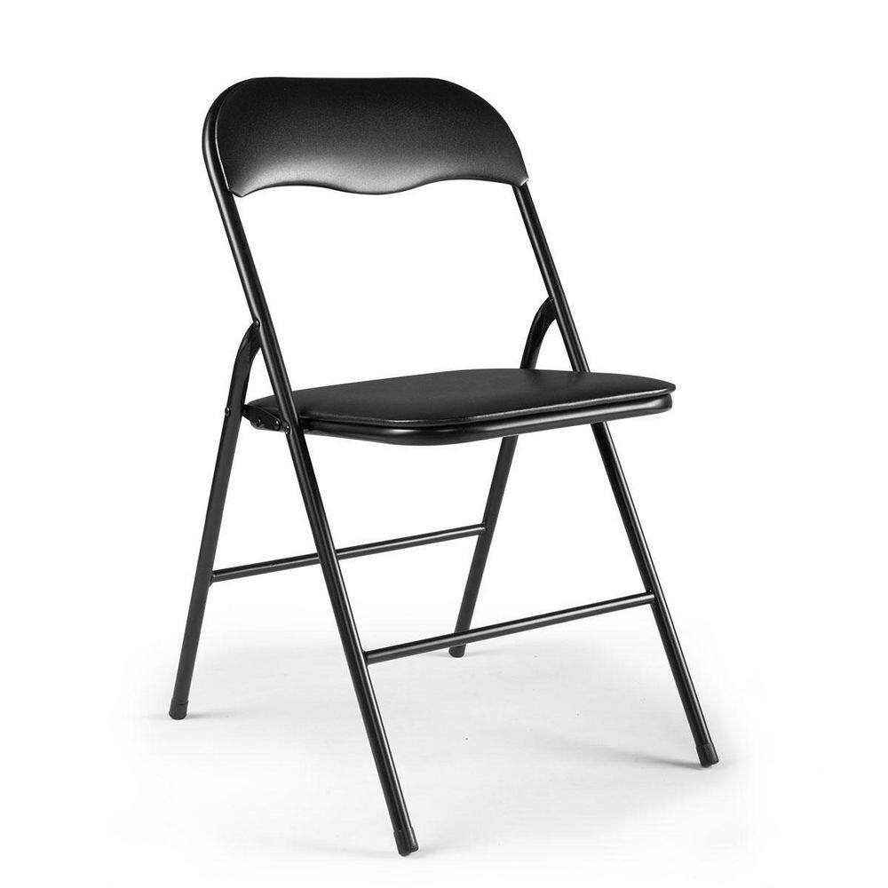 None Black Metal Folding Chair(Set of 4)