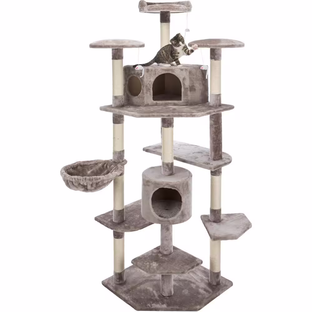TRIXIE Roma Cat Tower XL, Gray
