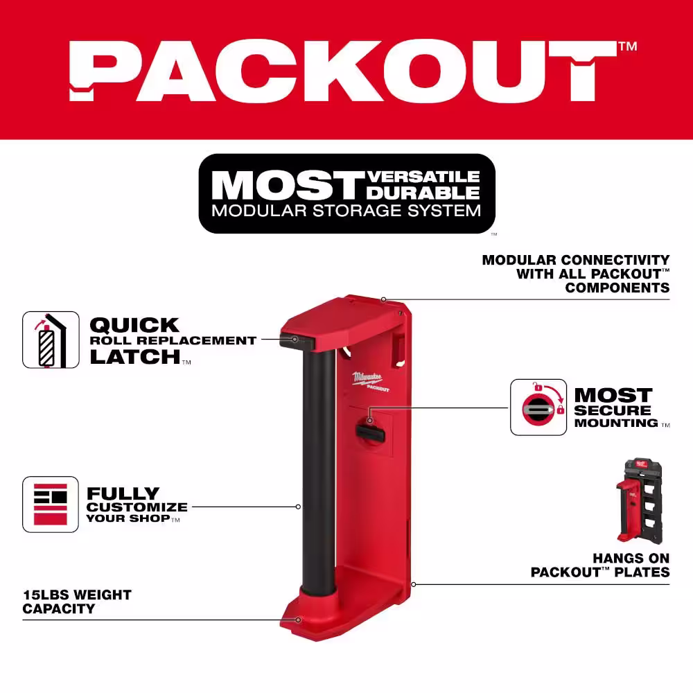 Milwaukee PACKOUT Roll Holder