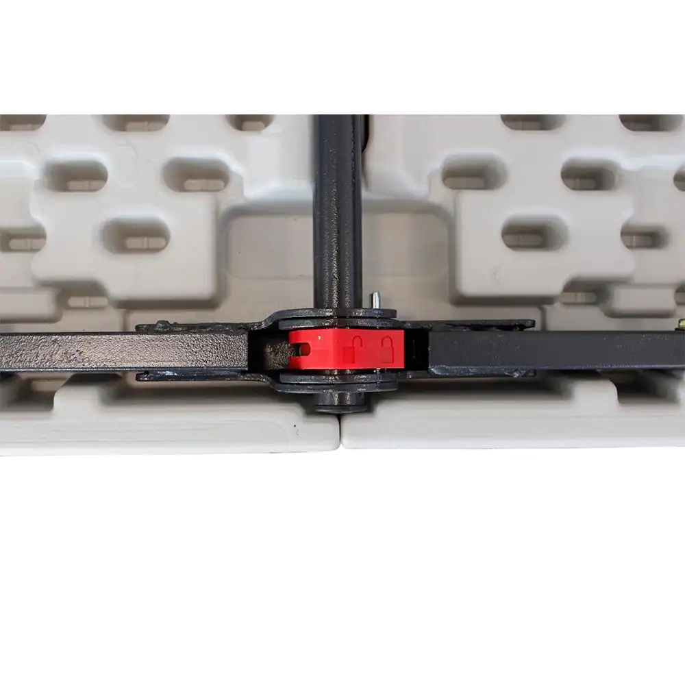 HDX 96 in. Earth Tan Plastic Folding Table