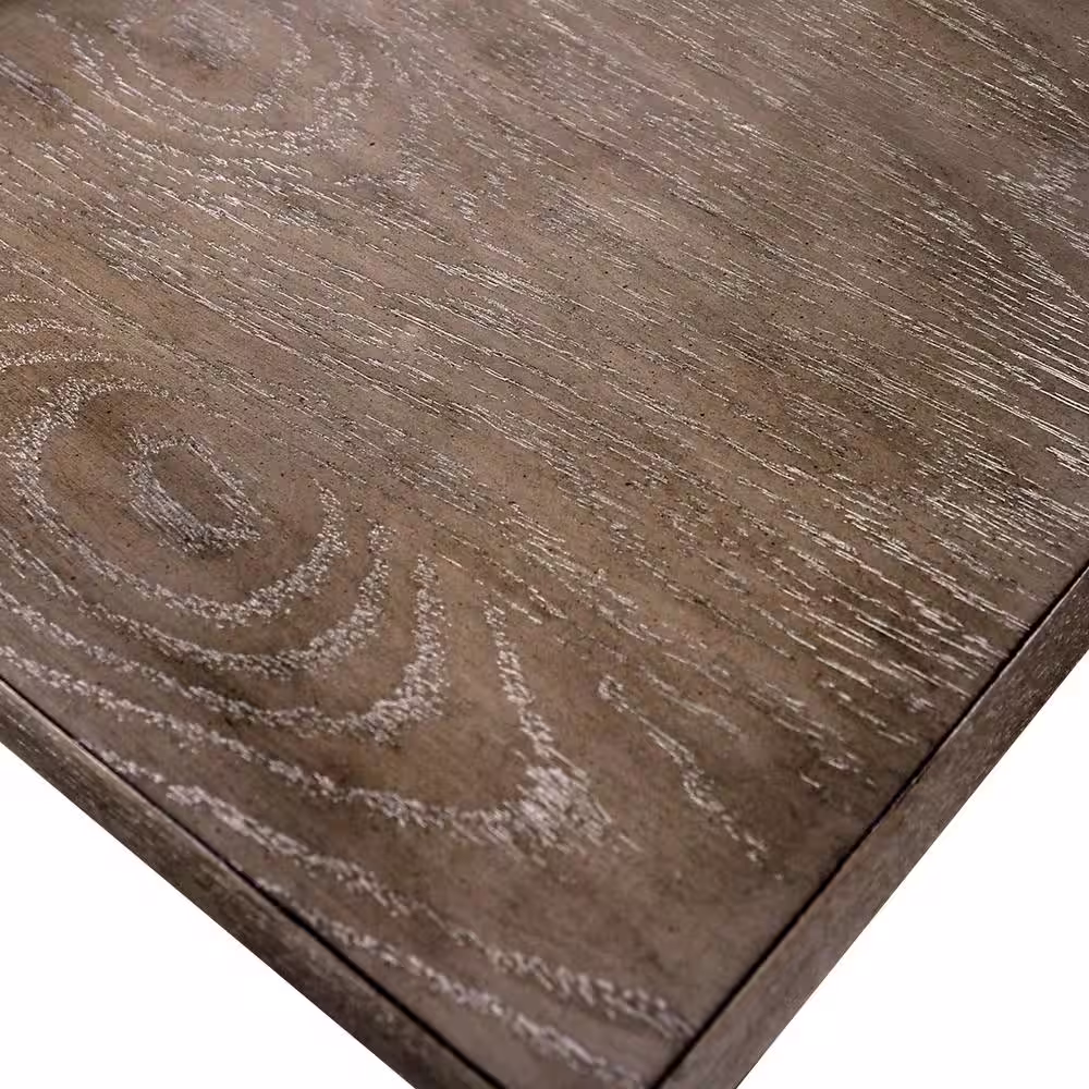 Furniture of America Reina Rustic Natural Tone Wood 90 in. Trestle Extendable Dining Table Seats 8