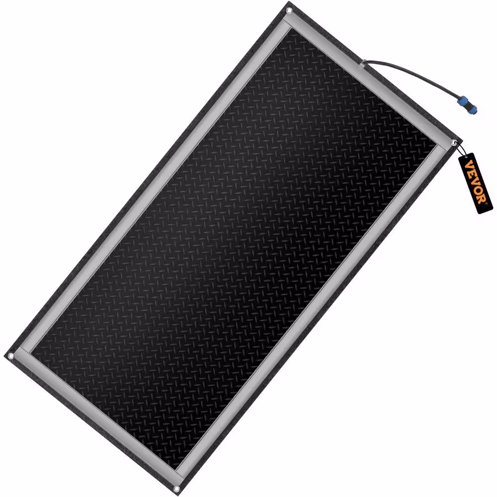 VEVOR Snow Melting Mat 30 in. x 60 in. 3 in/h Melting Speed Heated Outdoor Mats for Winter Entrances No-Slip Rubber