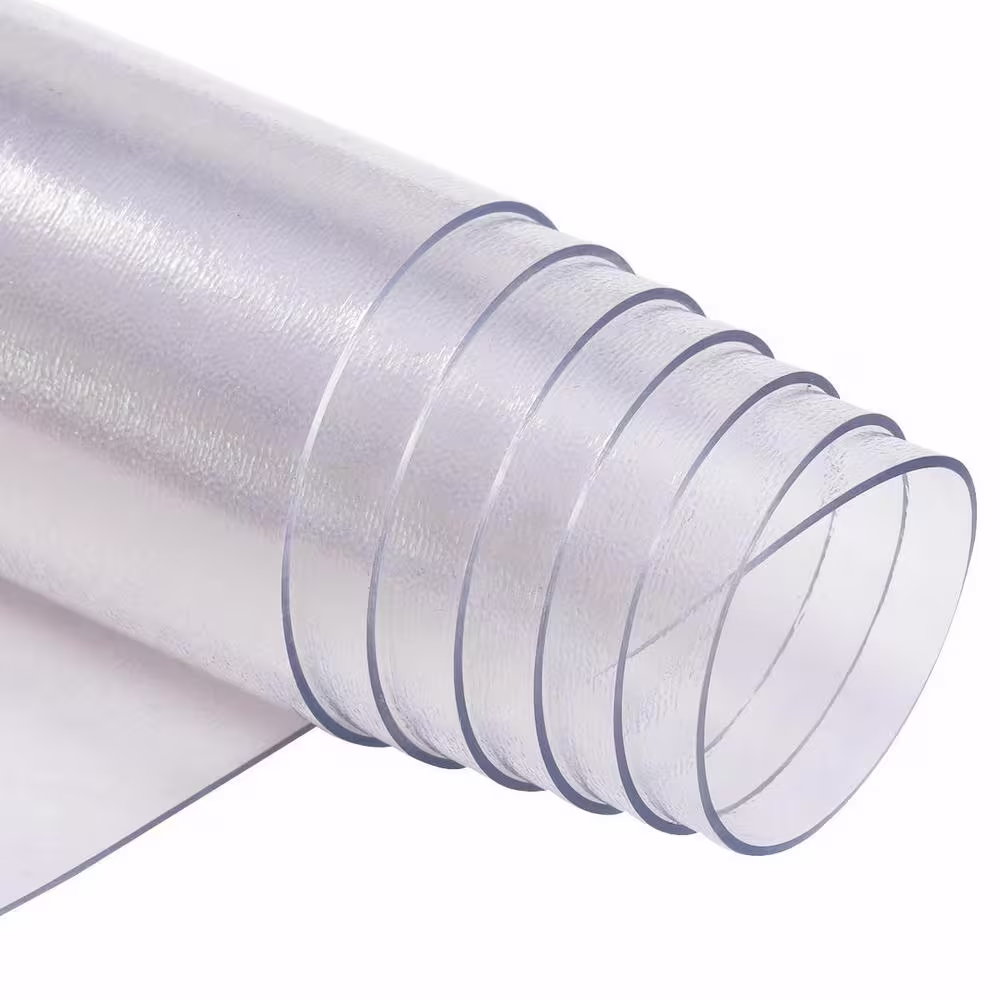 Costway 47 in. x 47 in. PVC Home Office Chair Mat Floor Protector For Hard Wood Floors