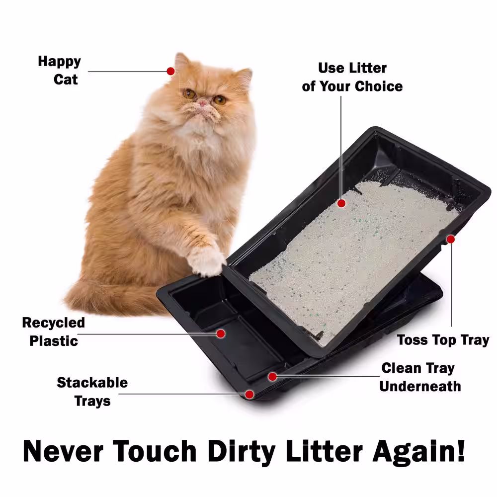 Argee Kitty Lounge Disposable Litter Trays (100-Pack)